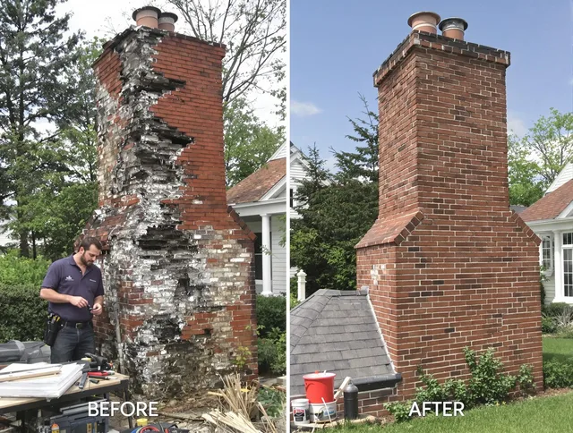 Jurupa Valley Chimney Sweep performing a full chimney restoration in Jurupa Valley, CA