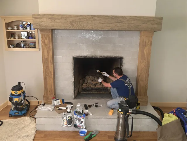 Detailed creosote removal process by Jurupa Valley Chimney Sweep in Jurupa Valley, CA