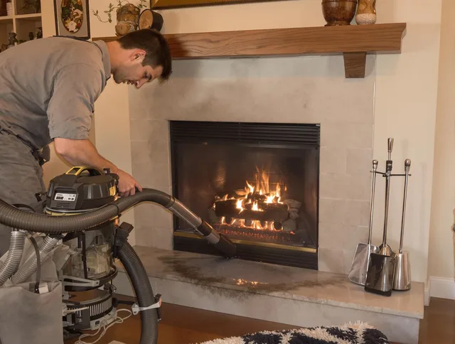 Routine fireplace upkeep by Jurupa Valley Chimney Sweep in Jurupa Valley, CA