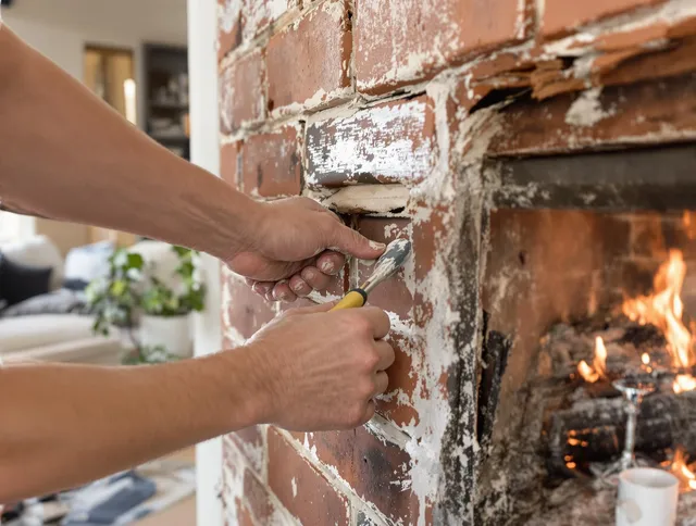 Routine fireplace repair by Jurupa Valley Chimney Sweep in Jurupa Valley, CA