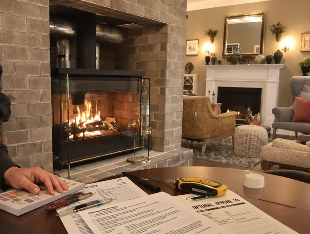 Jurupa Valley Chimney Sweep verifying fireplace safety measures in Jurupa Valley, CA